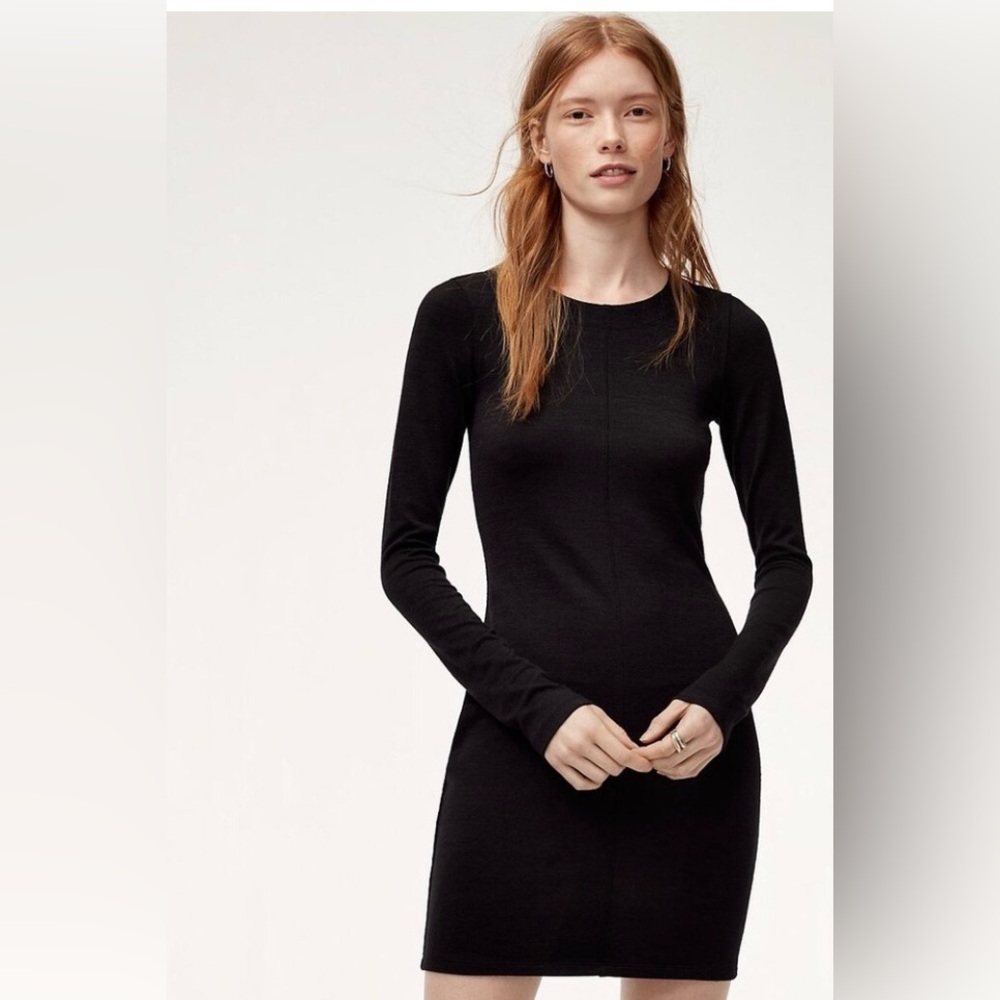 Classic long sleeve knit dress